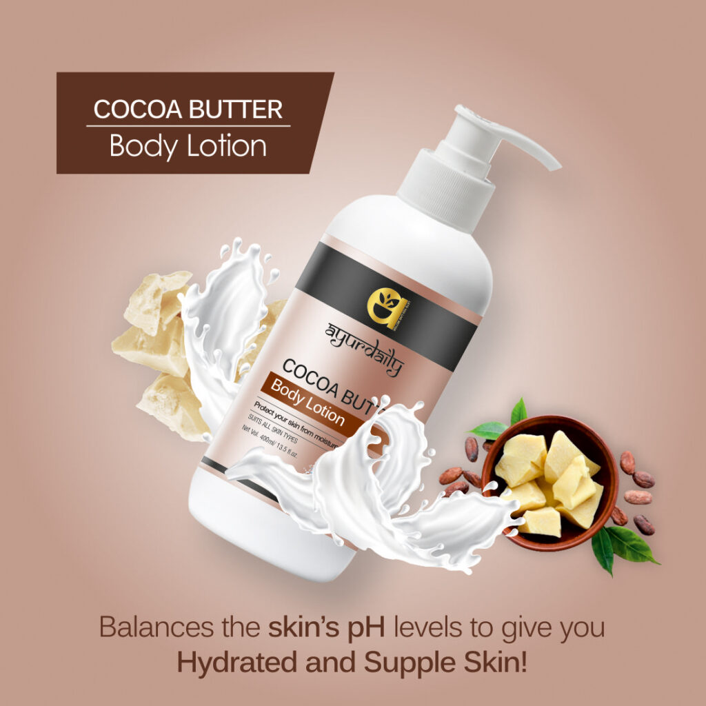 Ayurdaily Cocoa Butter Moisturizing Body Lotion For Protect your skin